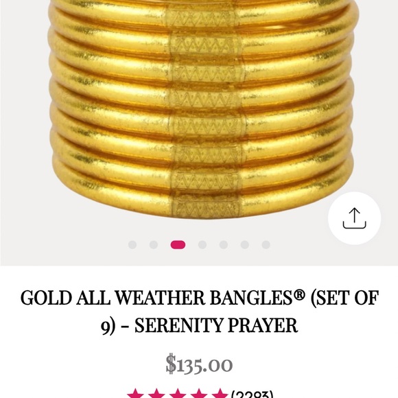 Gold Bangle Set - Picture 2 of 2